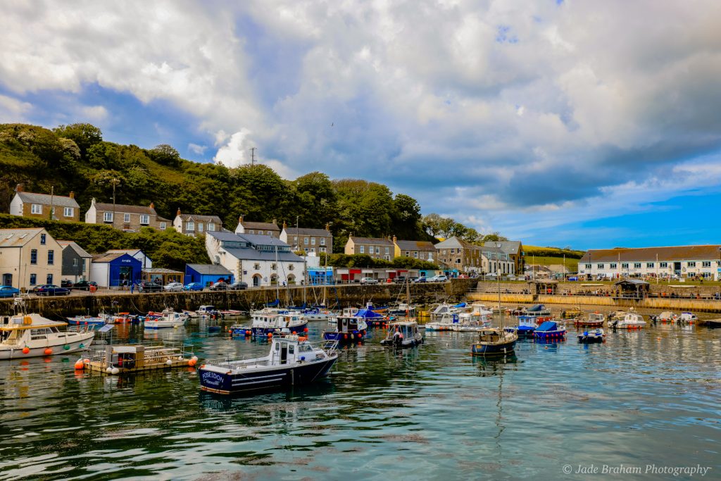 Porthleven Harbour, a fishing village in Cornwall