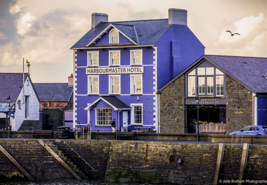 Aberaeron Harbour has some fantastic restaurants overlooking the water.