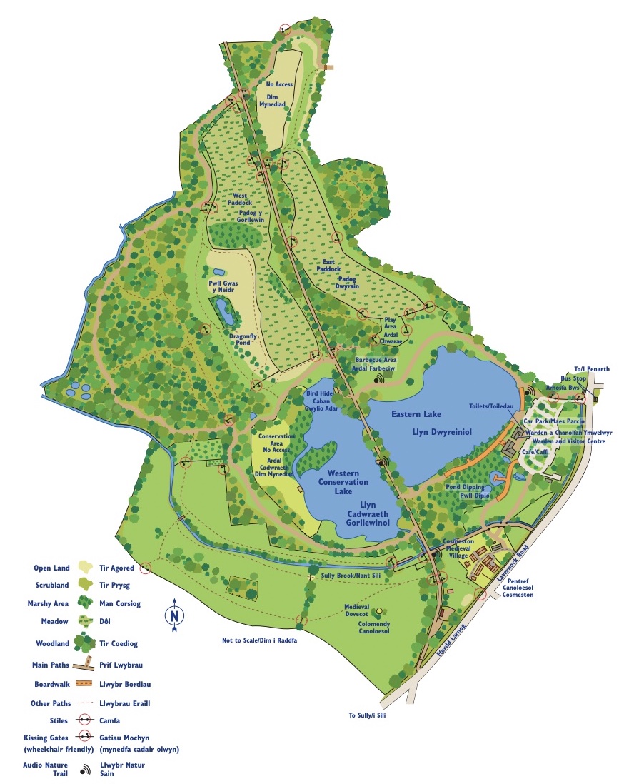 Cosmeston Lakes Country Park Map