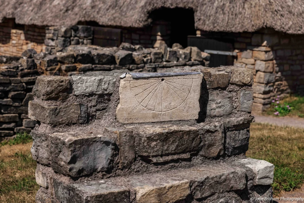 At Cosmeston Lakes Country Park, you'll find a sundial set in stone. 
