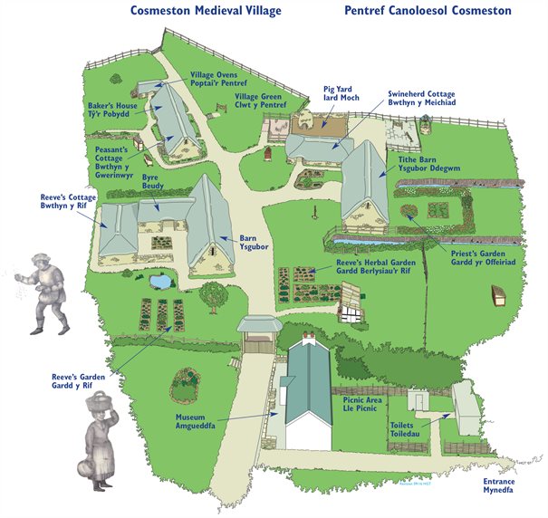 Cosmeston Medieval Village Maps