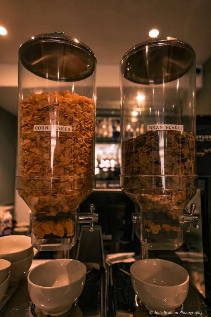 Breakfast at Palazzo Ignazio offers lots of different kinds of cereals. 