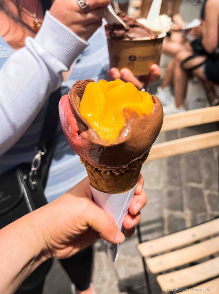 Eating ice cream is one of the best things to do in Valletta. 