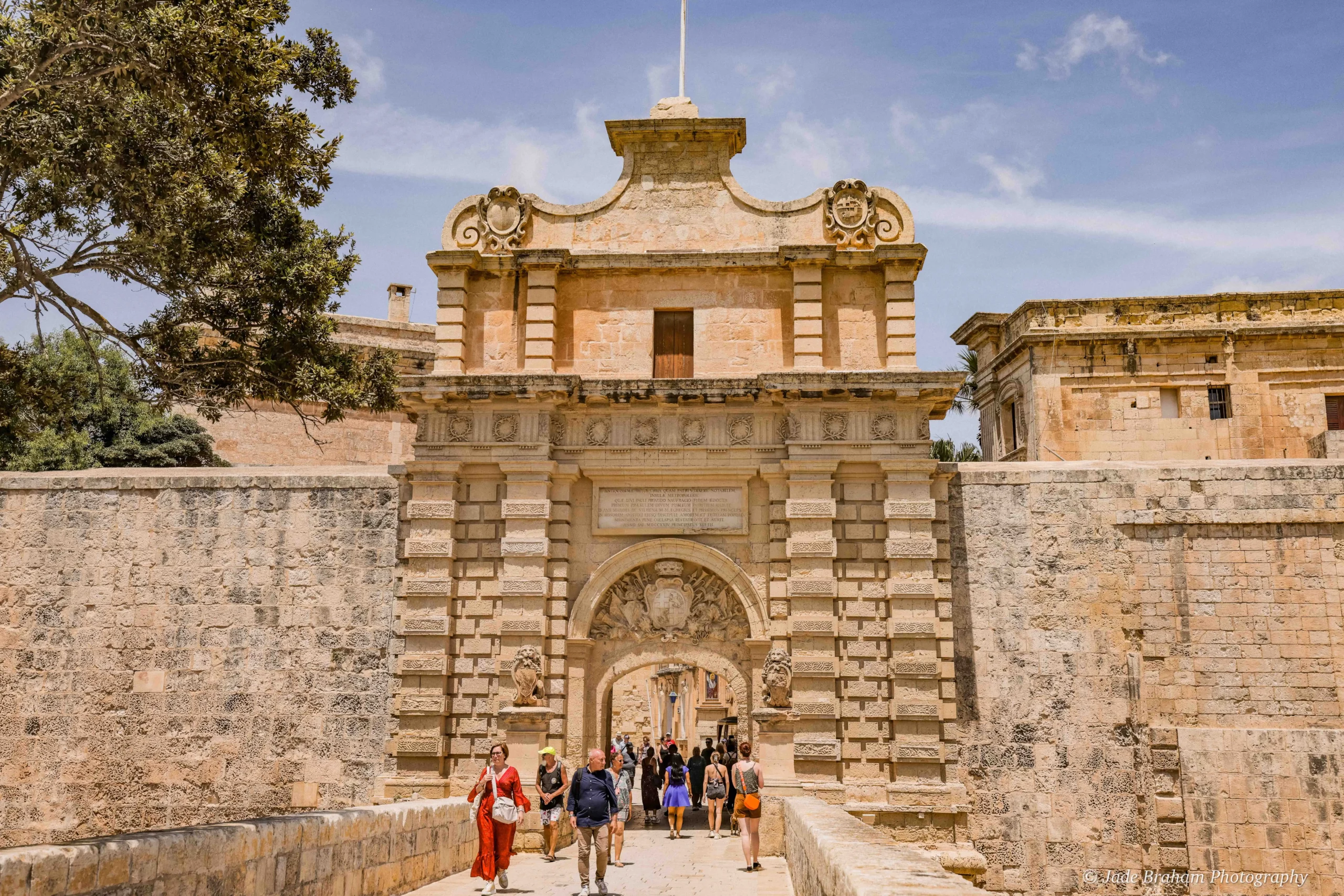 Mdina City Gate is the main entrance into the city and was used in the filiming of Game of Thrones.