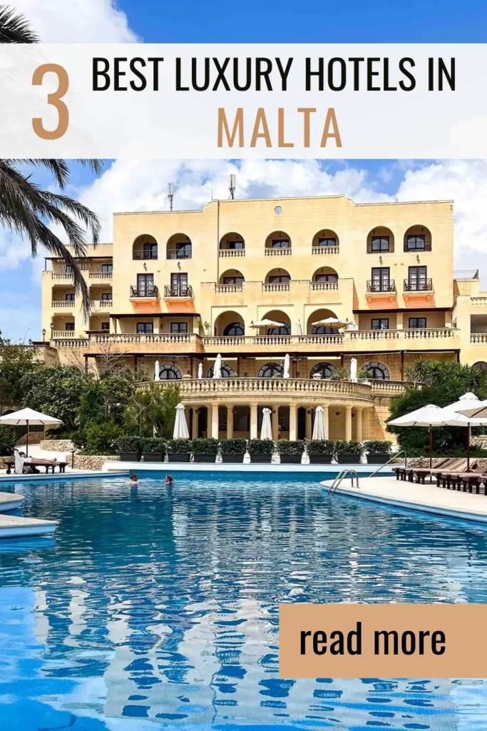 Top 3 best hotels in Malta. 
