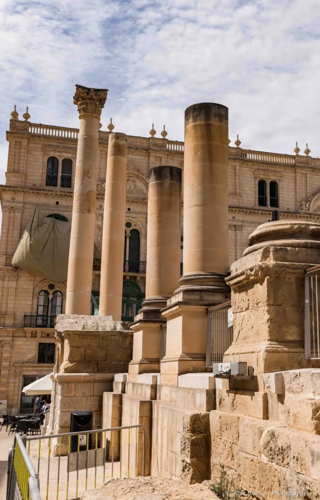 Royal Opera House ruins in Valletta.