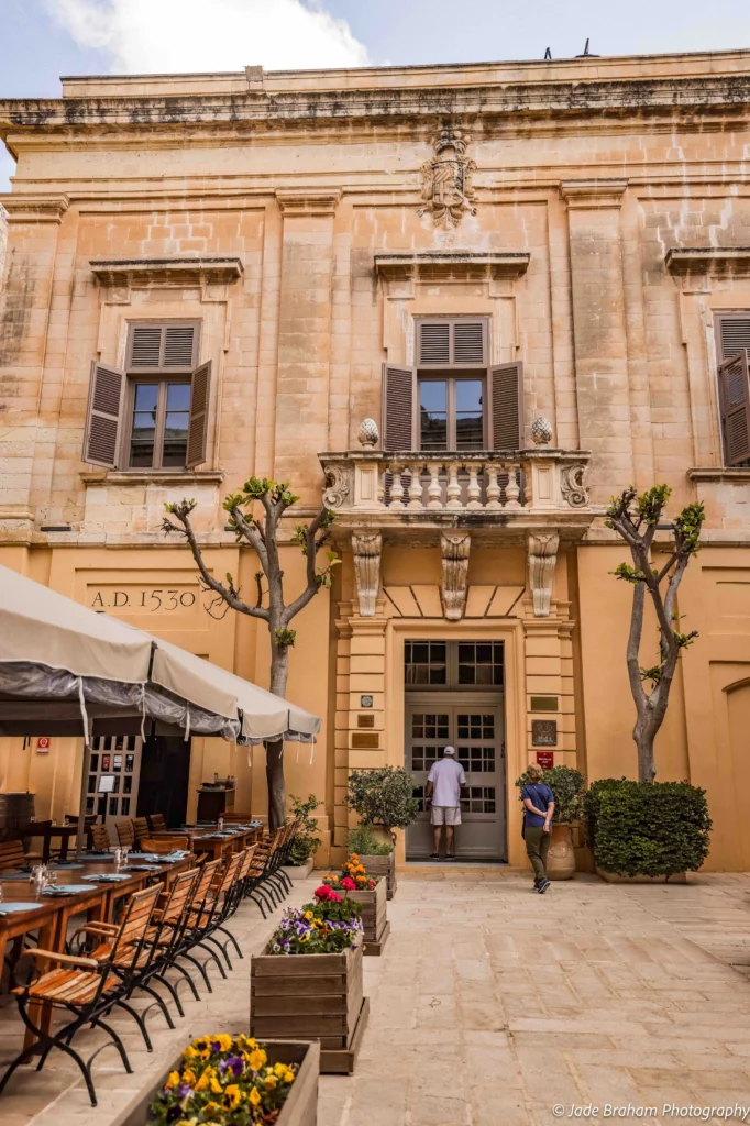 The Xara Palace in Mdnina in Malta is a luxurious hotel. 
