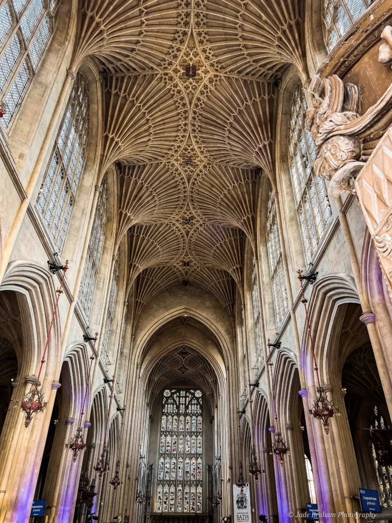 Fan vaulted ceiling in Bath Abbey