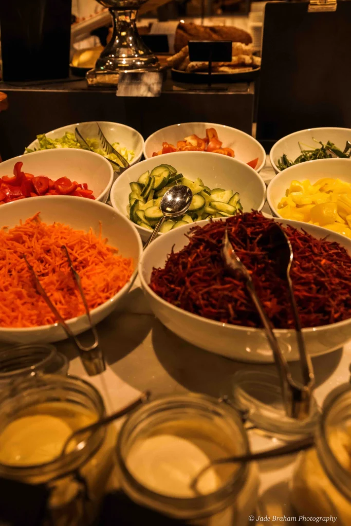 Breakfast Salad in our Prague hotel. 