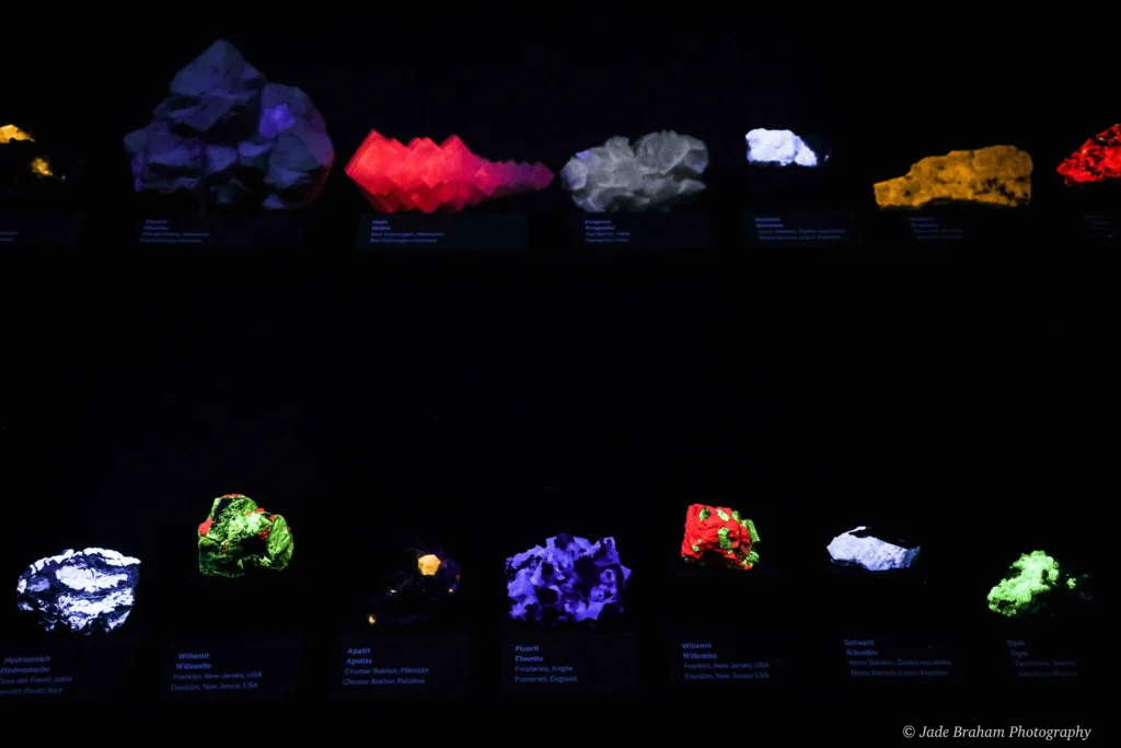 Gemstones in The National Museum. 