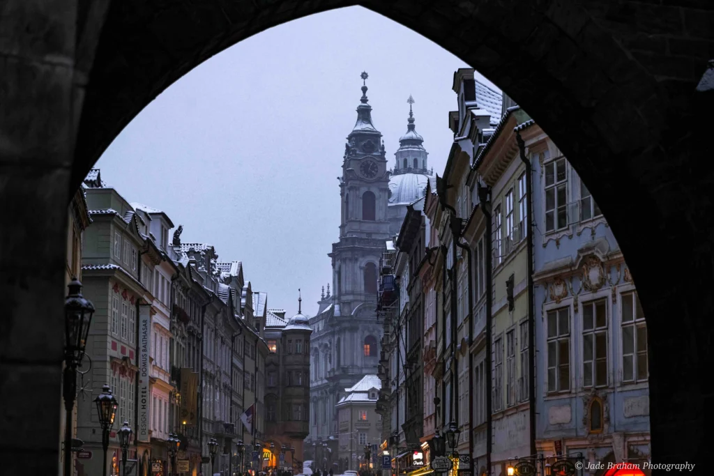 A weekend in Prague has to include a visit to its castle, which looks magnificent here towering over colourful houses. 