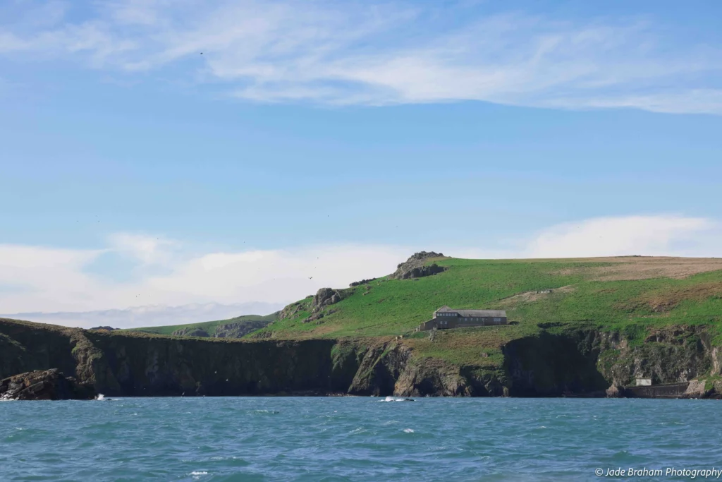View of Skomer Island from the sea