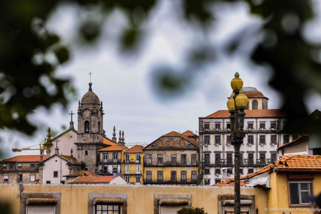 Lots of colourful architecture in Porto.