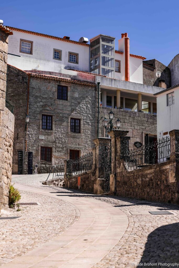 Cobblestone streets jut of in all directions in Monsanto.